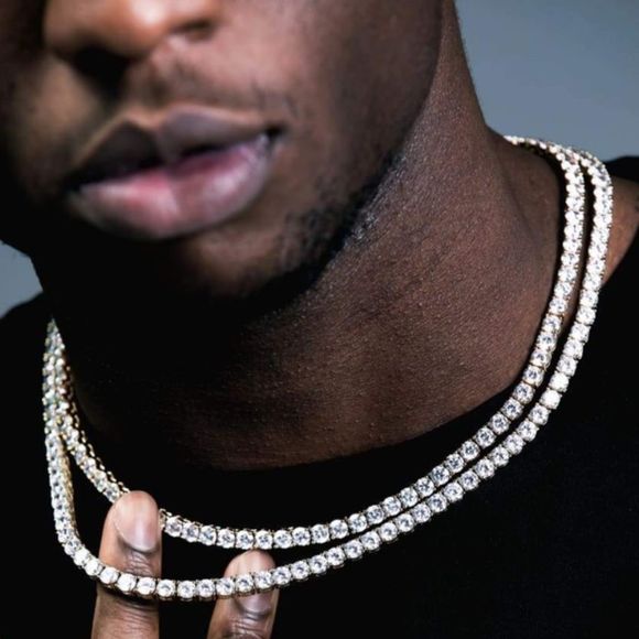 White Gold Diamond Chain - Picture 3 of 3